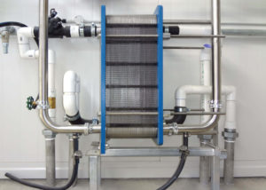 Single stage plate heat exchanger